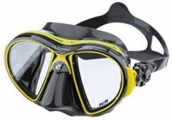 CRESSI MASK AIR BLACK YELLOW 2  23949 zoom  large