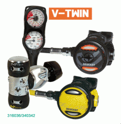 SET REGULATOR BEUCHAT V TWIN BALIDIVESHOP  large