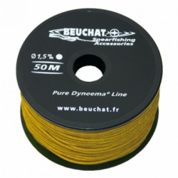 bobine 50m tresse dyneema jaune  large