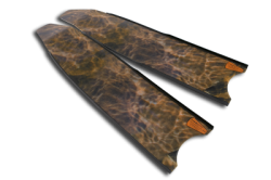 brown camo fins leaderfins blades 4 3  large