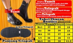 large tabel ukuran booties8