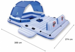 large bestway tropical breeze inflatable floating island raft 2