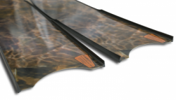 large brown camo fins leaderfins blades 5 3