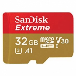 large sandisk microsdxc extreme a1 uhs 1 100mb or s 32gb sdsqxaf 032g black 1