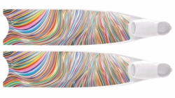 large leaderfins rainbowline fins set semi transparent limited edition