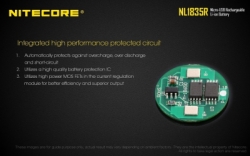 large NITECORE BATTERY NL1835R 05
