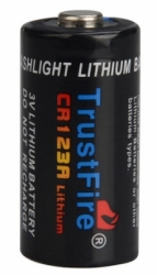 trustfire cr123a battery 1300mah 3v black 2  large